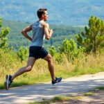 Correct running posture to reduce neck pain