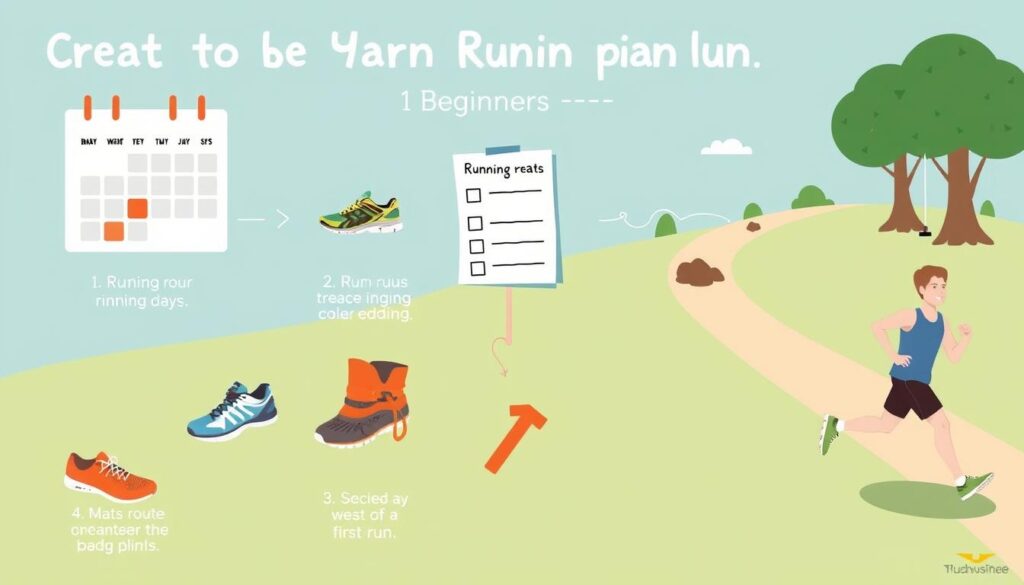 Steps to create a running plan for inexperienced runners