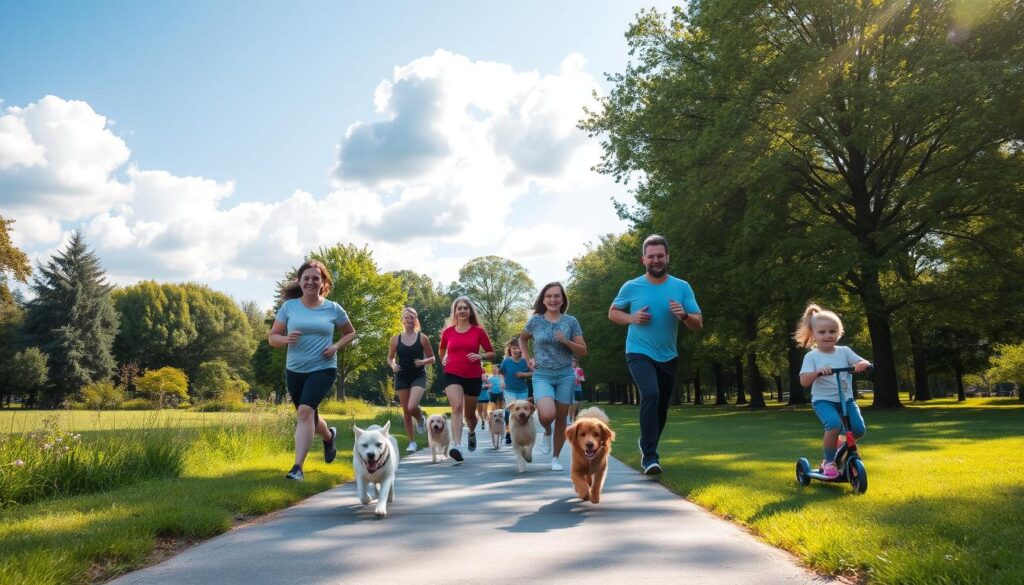 family-friendly running routine