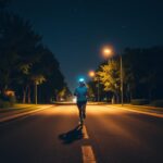 How to run safely at night with limited lighting