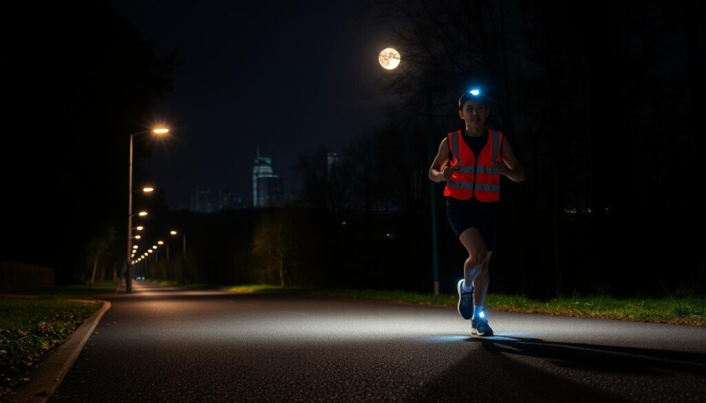 Important tips to avoid risks when running at night