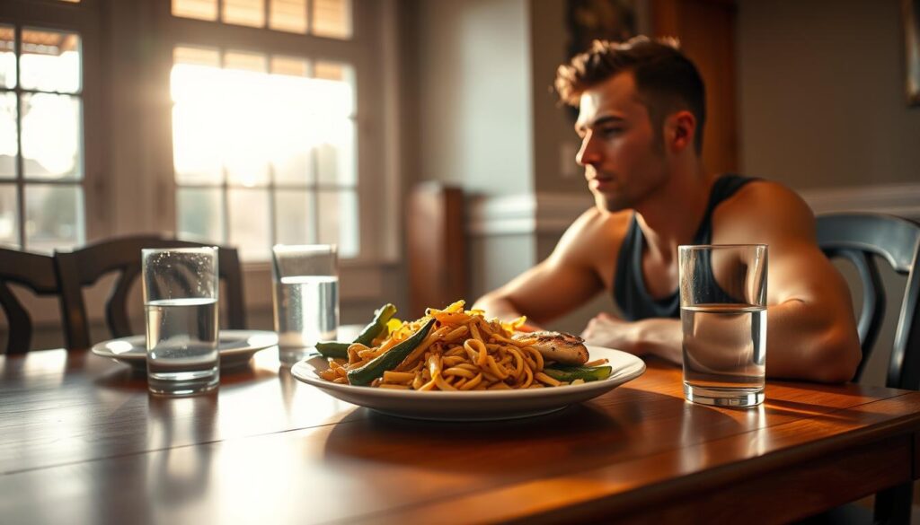 pre-race meal timing