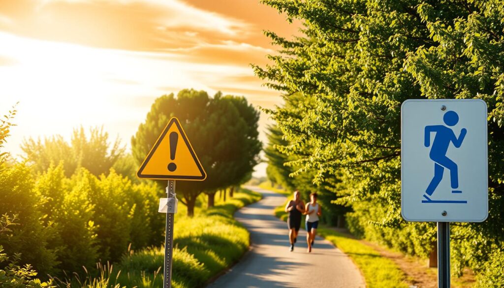 running pace warning signs